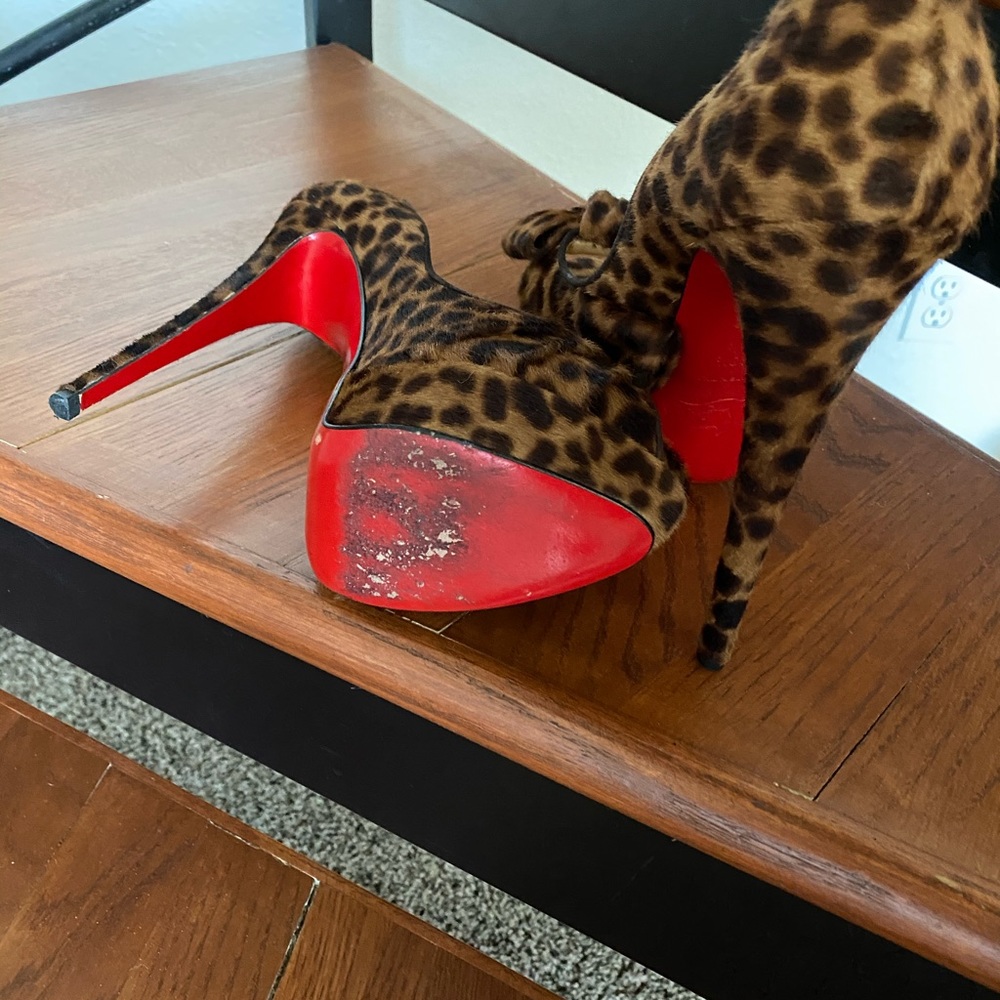 Christian Louboutin “Lady” platform peep toe